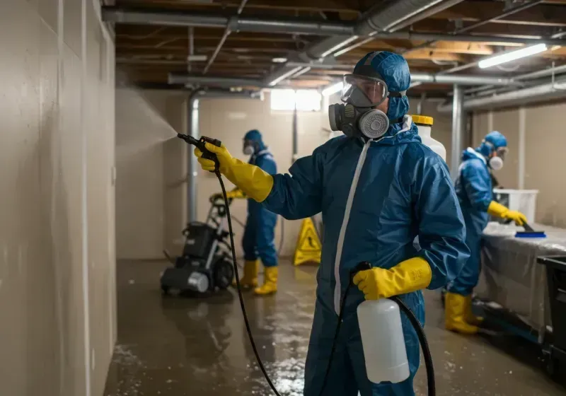 Basement Sanitization and Antimicrobial Treatment process in Post, TX